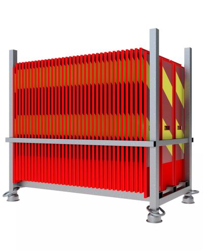 Transport rack for flat barrier post