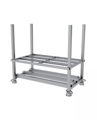 Transport rack for flat barrier post