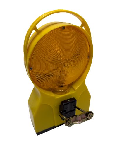 Construction site beacon, double-sided