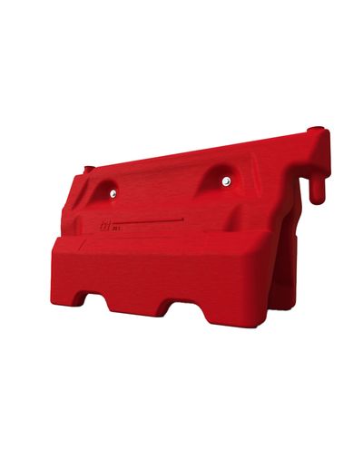 Inflatable plastic barrier red 1130x400x560mm, full 60 kg