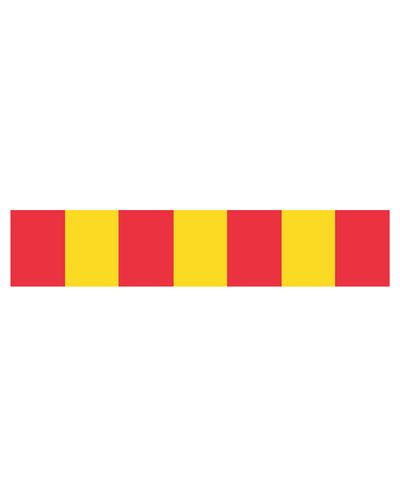 Barrier slat composite R3 lemon straight, 2000*400mm pu/lemon