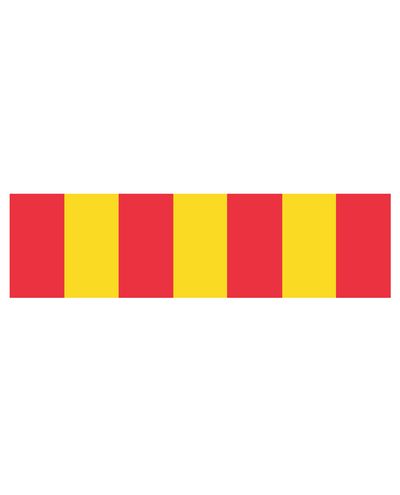 Barrier slat composite R3 lemon straight, 2200*600mm pu/lemon