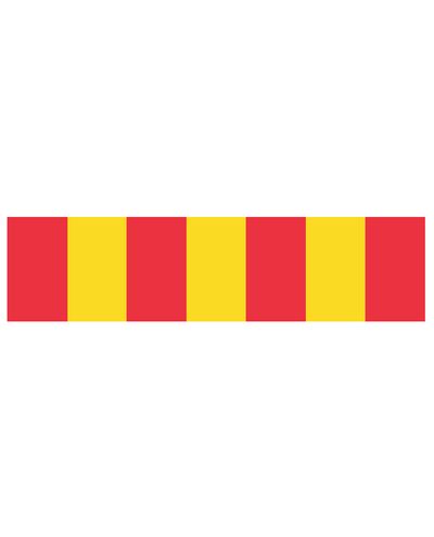 Barrier slat composite R3 lemon straight, 2400*600mm pu/lemon