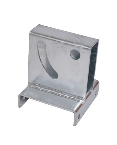 Steel mirror mounting bracket for universal fastener