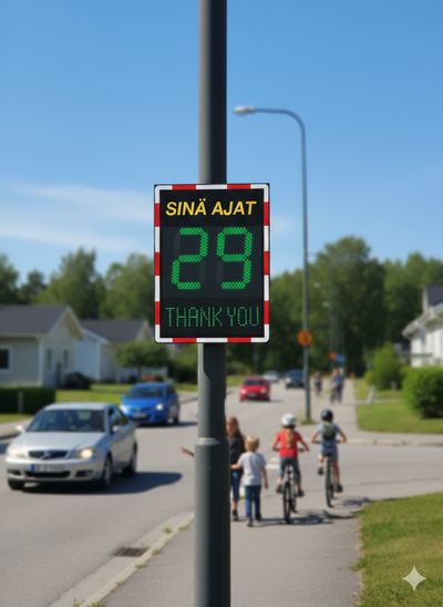 Speed display Viasis Lite Plus, 8 color LED