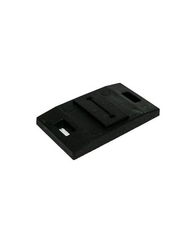 Rubber base for flat barrier post