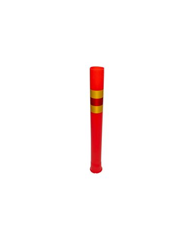 Barrier post part with reflector