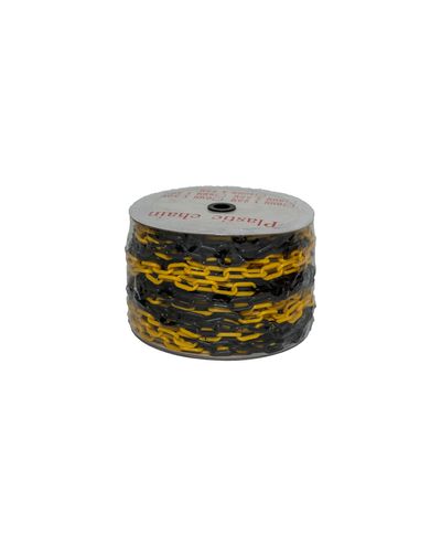 6mm plastic chain (Yellow/Black) - 50m 6mm plastic chain (Yellow/Black) - 50m