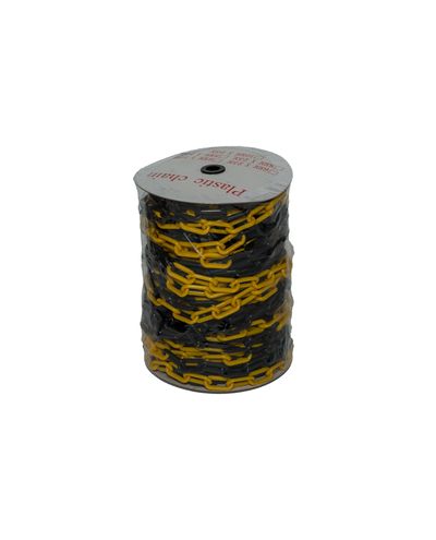 8 mm plastic chain (Yellow/Black) - 50m 8 mm plastic chain (Yellow/Black) - 50m