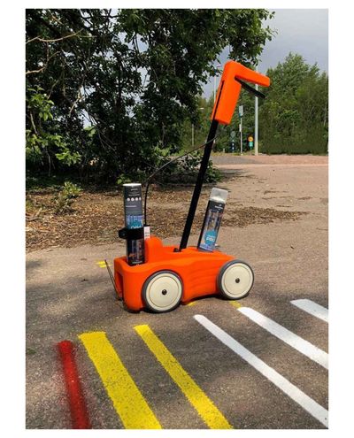Line painting trolley