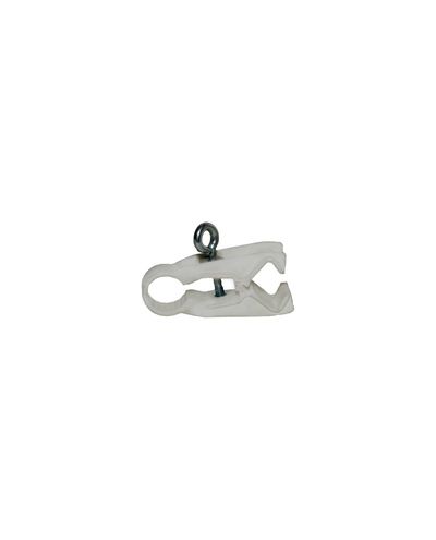 Flat barrier post fastener for steel mesh fence Flat barrier post fastener for steel mesh fence