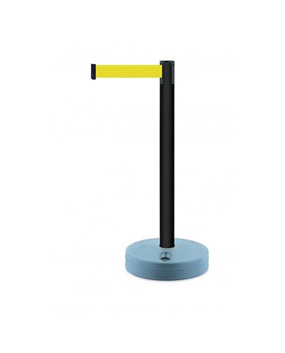 Outdoor post with yellow 3.65m ribbon
