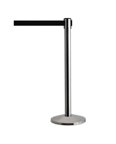 Qway boundary post pair steel, with black tape 2.3m