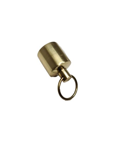 Boundary rope end fitting and ring, brass