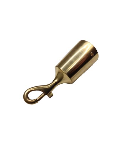 Boundary rope end fitting and hook, brass