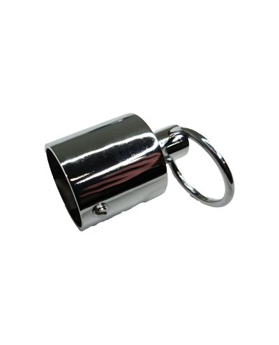 Boundary rope end fitting and ring, chrome