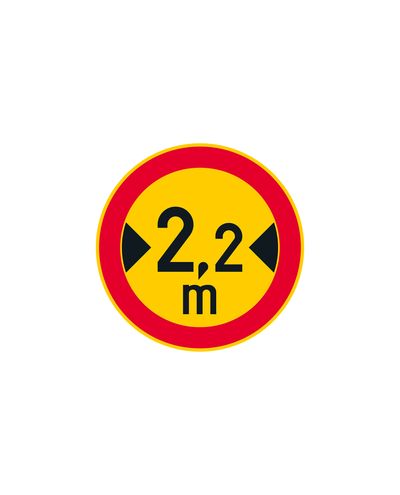 C21 Maximum Permitted Vehicle Width, aluminum (R2 film / ELY attachment)