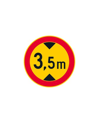 C22 Maximum Permitted Vehicle Height, aluminum (R2 film / ELY attachment)