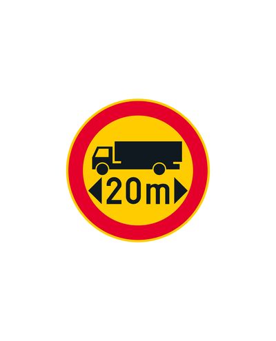 C23 Maximum Permitted Length of Vehicle or Vehicle Combination, aluminum (R2 foil / ELY attachment)