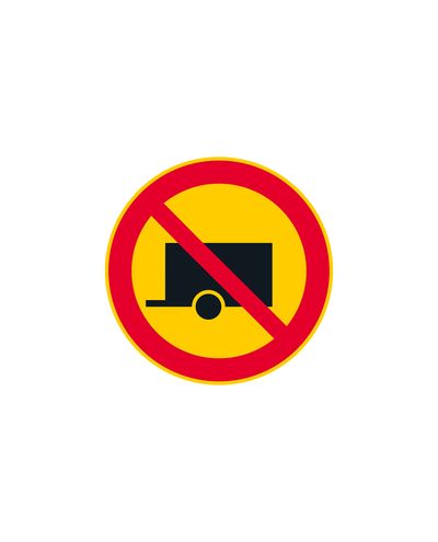 C4 Vehicle combination Driving prohibited, aluminum (R2 film / ELY attachment)