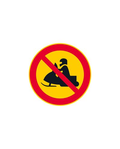 C7 Snowmobile Driving Prohibited, aluminum (R2 film / ELY attachment) C7 Snowmobile Driving Prohibited, aluminum (R2 film / ELY attachment)