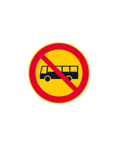 C9 Bus Driving Prohibited, aluminum (R1 film / ELY attachment)