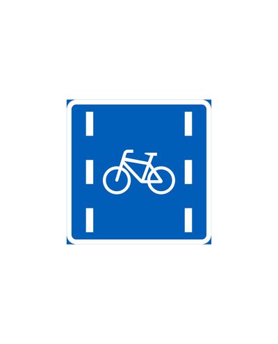 E13.2 Bicycle lane, aluminum (R1 film / ELY attachment)
