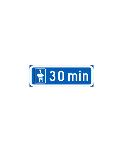 H19.2 Obligation to Show the Start of Parking Time, aluminum (R2 foil / ELY attachment)