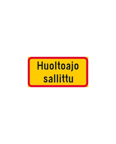 H25 Text Additional Plate (Yellow/Red)