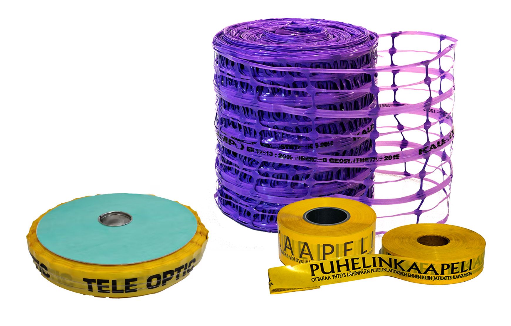 Warning tapes and nets