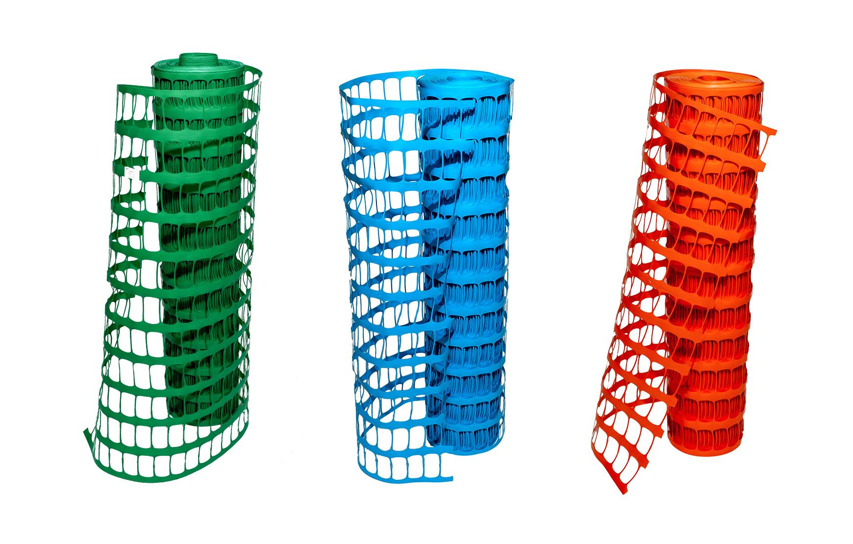 Plastic protective mesh fences