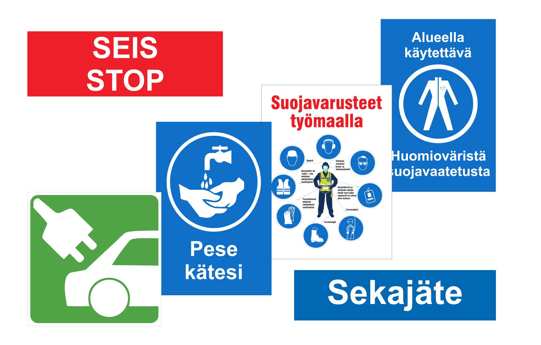 Instructions signs